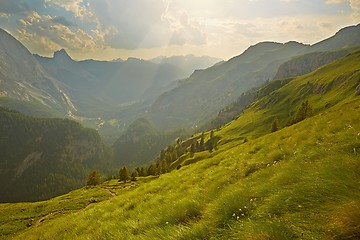 Image showing Alpine Sunset Falre