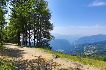 Image showing Hilly Landscape Path