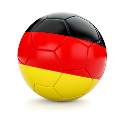 Image showing Soccer football ball with Germany flag