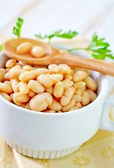 Image showing white beans in bowl