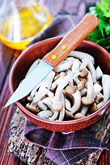 Image showing raw mushrooms