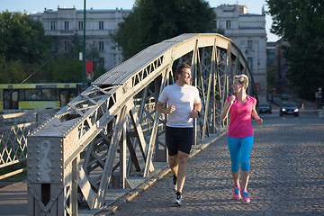 Image showing couple jogging