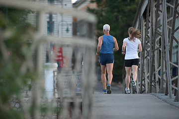 Image showing couple jogging