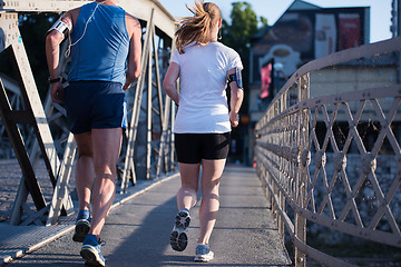 Image showing couple jogging