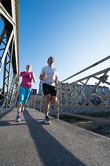 Image showing couple jogging