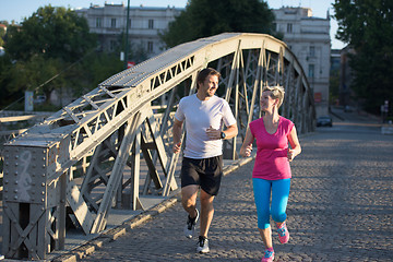 Image showing couple jogging