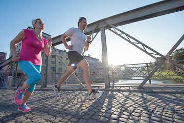 Image showing couple jogging