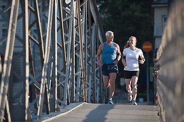 Image showing couple jogging