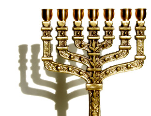 Image showing Menorah, close-up