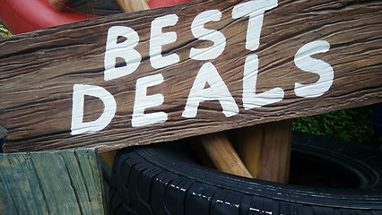 Image showing Best deal sign