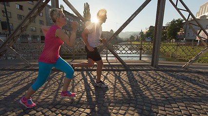 Image showing couple jogging