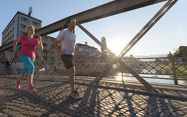 Image showing couple jogging