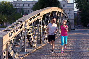 Image showing couple jogging