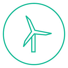 Image showing Windmill line icon.