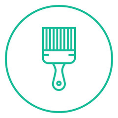 Image showing Paintbrush line icon.