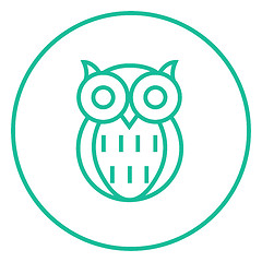 Image showing Owl line icon.