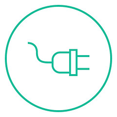 Image showing Plug line icon.