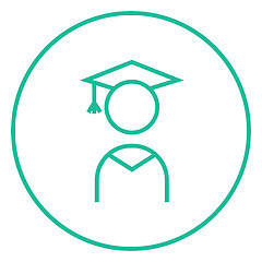 Image showing Graduate line icon.