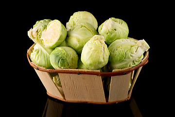 Image showing Fresh brussels sprouts