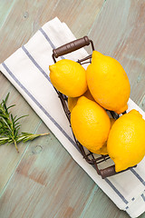 Image showing Lemons on table top