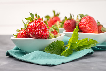 Image showing Appetizing strawberry in the bowl