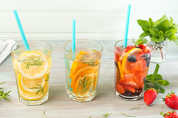 Image showing Detox water cocktails