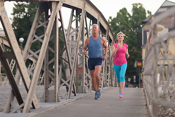 Image showing couple jogging