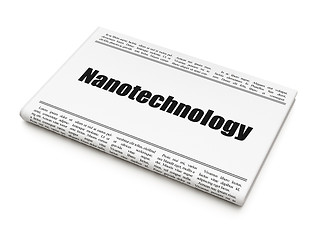 Image showing Science concept: newspaper headline Nanotechnology