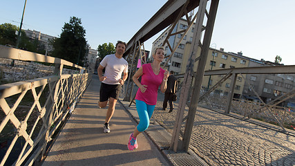 Image showing couple jogging