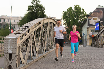 Image showing couple jogging