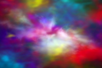 Image showing blurred colorful explosion