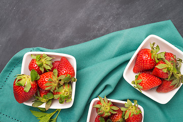 Image showing Appetizing strawberry in the bowl