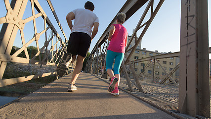 Image showing couple jogging