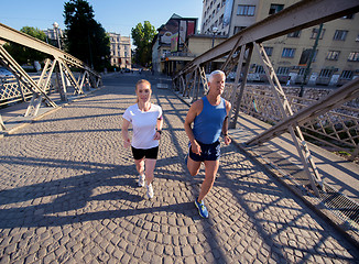 Image showing couple jogging