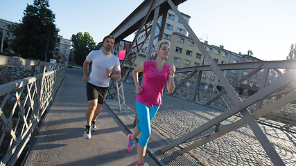 Image showing couple jogging