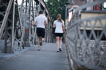 Image showing couple jogging