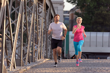 Image showing couple jogging