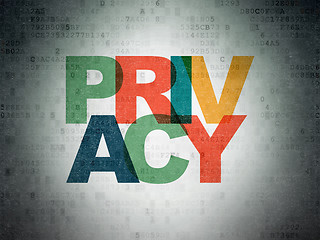 Image showing Privacy concept: Privacy on Digital Data Paper background