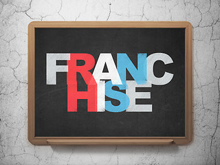 Image showing Finance concept: Franchise on School board background