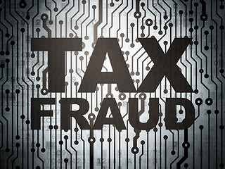 Image showing Law concept: circuit board with Tax Fraud