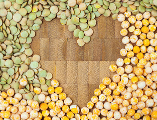 Image showing heart. lentil and pea