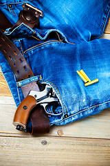 Image showing revolver in the pocket