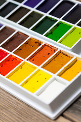 Image showing new watercolor paint-box