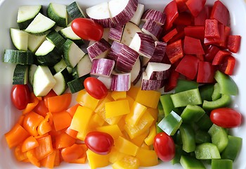 Image showing Colored vegetables.