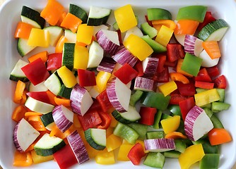 Image showing Colored vegetables.