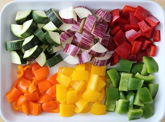 Image showing Colored vegetables.