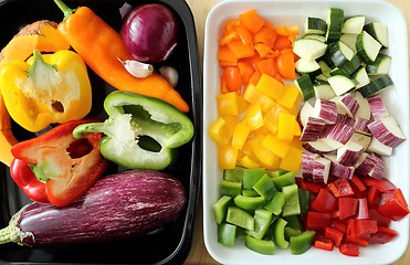 Image showing Colored vegetables.