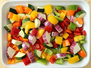 Image showing Colored vegetables.