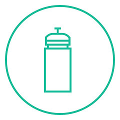 Image showing Sport water bottle line icon.