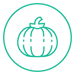 Image showing Pumpkin line icon.